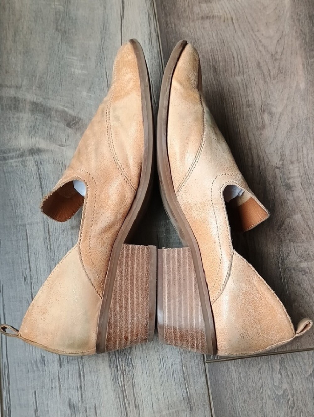 Lucky Brand Tan Leather Slip-On Loafers - Picture 3 of 7